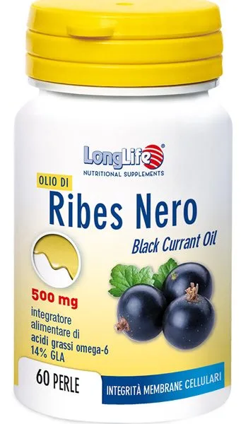 LONGLIFE OLIO RIBES NERO 60 PERLE DI GELATINA