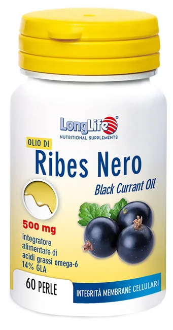 LONGLIFE OLIO RIBES NERO 60 PERLE DI GELATINA
