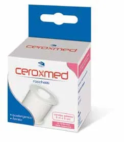CEROTTO ADESIVO IN ROCCHETTO CEROXMED IN TESSUTO NON TESSUTO AERATO IPOALLERGENICO BIANCO 500X5 CM 1 PEZZO