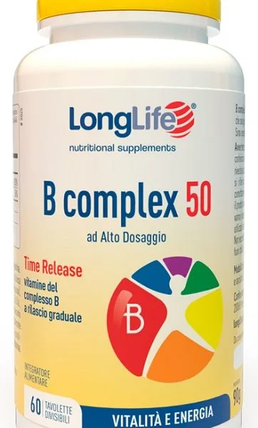 LONGLIFE B COMPLEX 50 RILASCIO GRADUALE 60 TAVOLETTE DIVISIBILI