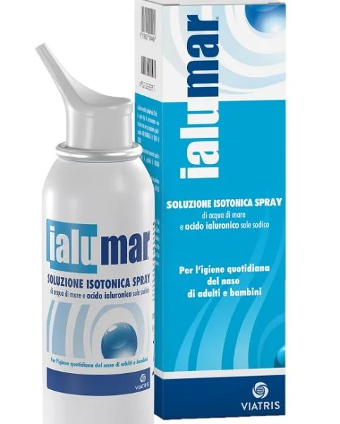 SOLUZIONE ISOTONICA SPRAY DI ACQUA DI MARE ACIDO IALURONICO SALE SODICO PER IGIENE NASO ADULTI E BAMBINI 100ML