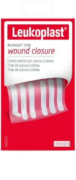 CEROTTO PER SUTURA LEUKOSAN STRIP 6X38MM 2 BUSTE X 6 CEROTTI