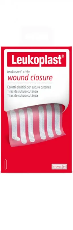 CEROTTO PER SUTURA LEUKOSAN STRIP 6X38MM 2 BUSTE X 6 CEROTTI