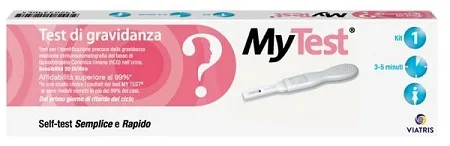 TEST DI GRAVIDANZA RAPIDO HCG MYTEST 1 PEZZO