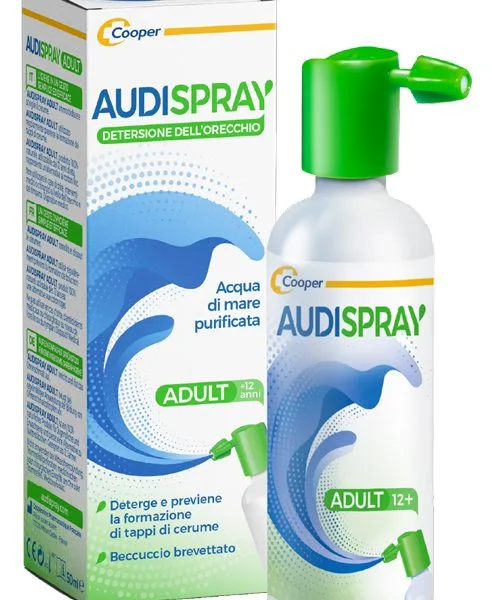 SOLUZIONE DI ACQUA DI MARE IPERTONICA AUDISPRAY ADULT IGIENE ORECCHIO SPRAY SENZA GAS 50 ML