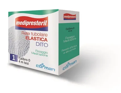 RETE TUBOLARE ELASTICA BABY MEDIPRESTERIL 4M TESI + 4 GARZE COMPRESSE 18X40CM