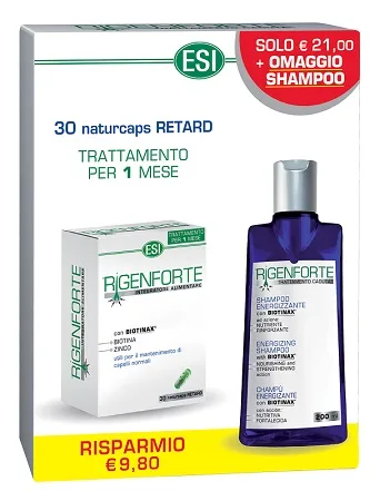ESI KIT RIGENFORTE CAPSULE 30 NATURCAPS + FLACONE SHAMPOO 200 ML OMAGGIO