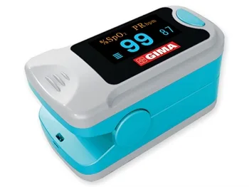 PULSOSSIMETRO DA DITO PULSOXIMETRO OXY-3 CON DISPLAY PER MISURAZIONE DIOSSIGENO NEL SANGUE E BATTITO CARDIACO CON CORDINO E BATTERIE