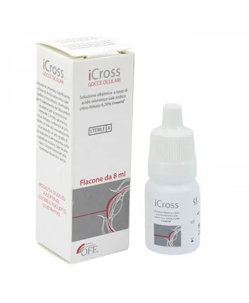 ICROSS GOCCE OCULARI SOLUZIONE OFTALMICA ACIDO IALURONICO CROSS-LINKATO 0,2% 8 ML