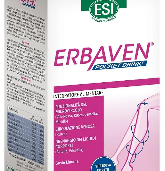 ESI ERBAVEN 16 POCKET DRINK X 20 ML GUSTO LIMONE