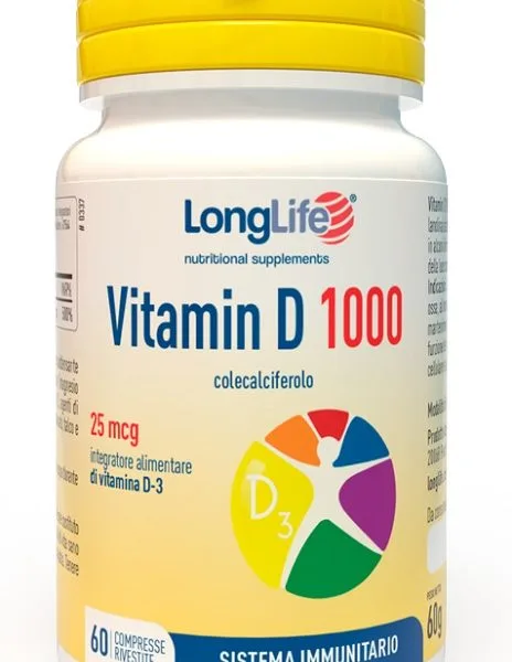 LONGLIFE VITAMIN D 1000UI 60 COMPRESSE RIVESTITE