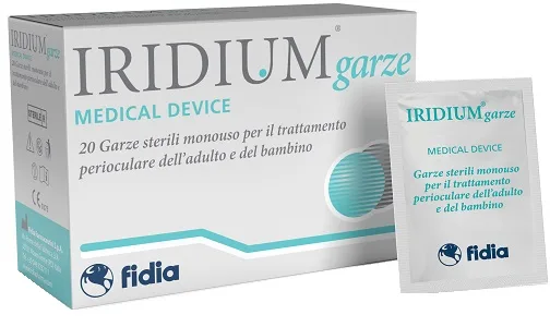 IRIDIUM GARZA OCULARE MEDICATA IN TESSUTO NON TESSUTO 20 PEZZI