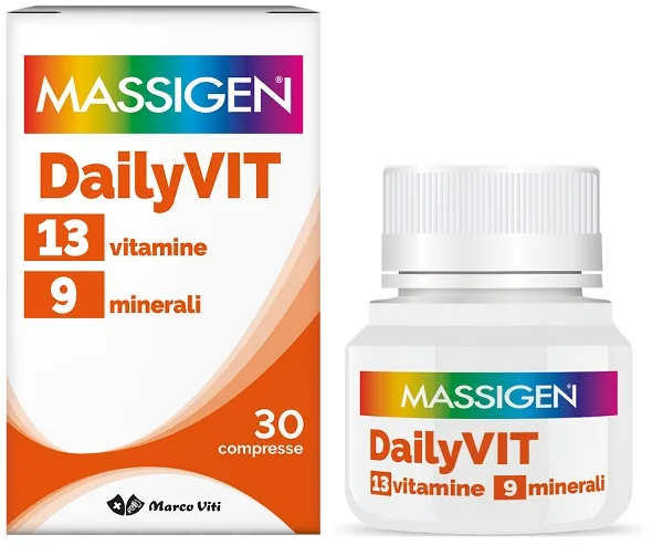 MASSIGEN DAILYVIT 12 VITAMINE 11 MINERALI 30 COMPRESSE RIVESTITE