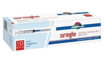 SIRINGA PER VENIPUNTURA MASTER-AID 5 ML GAUGE 23 10 PEZZI