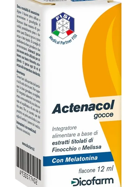ACTENACOL GOCCE 12 ML CON MELATONINA
