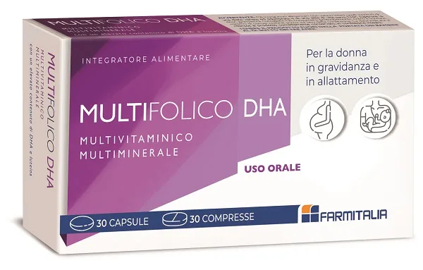 MULTIFOLICO DHA 30 CAPSULE + 30 COMPRESSE