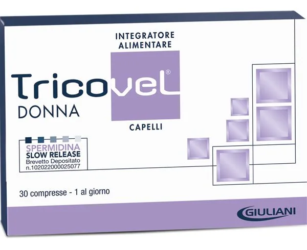 TRICOVEL DONNA INTEGRATORE ALIMENTARE CON NUTRIENTI SPECIFICI PER CAPELLI 30 COMPRESSE