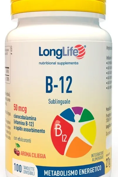 LONGLIFE B12 50MCG SUBLINGUALE 100 TAVOLETTE