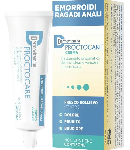 DERMOVITAMINA PROCTOCARE CREMA EMORROIDI RAGADI ANALI 30 ML CON CANNULA