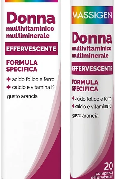 MASSIGEN DONNA MULTIVITAMINICO E MULTIMINERALE EFFERVESCENTE 20 COMPRESSE