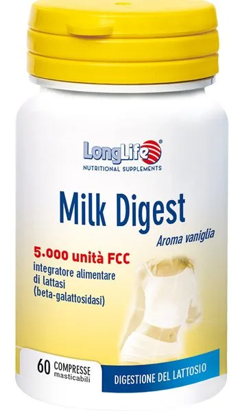LONGLIFE MILK DIGEST 60 COMPRESSE MASTICABILI
