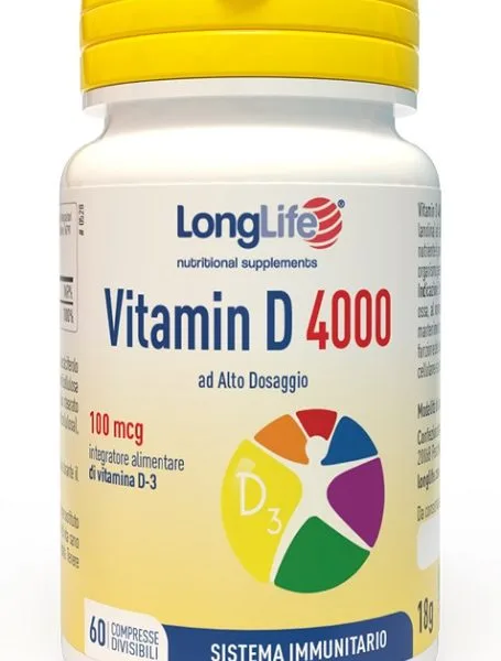 LONGLIFE VITAMIN D 4000UI 60 COMPRESSE DIVISIBILI