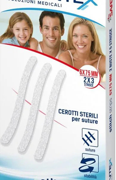 PRONTEX STITCH STRIPS 6X75 MM 6 PEZZI