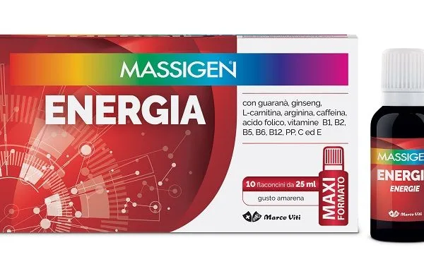 MASSIGEN ENERGIA 10 FLACONI DA 25 ML