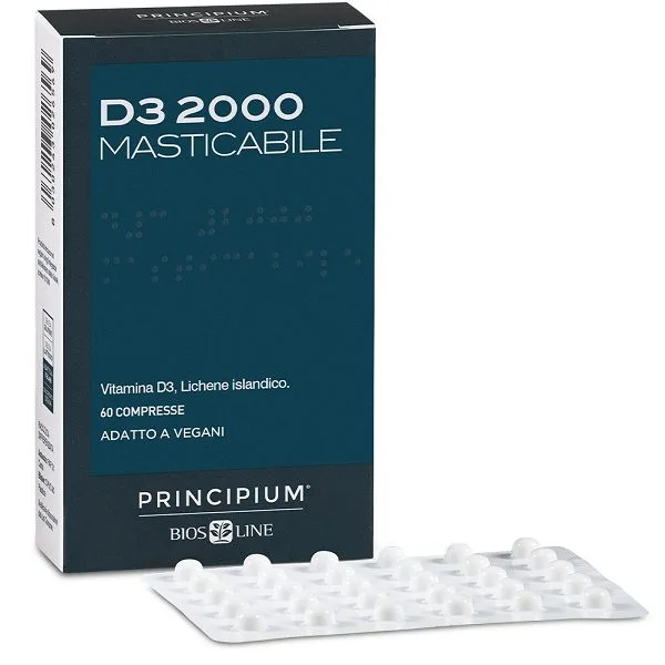 PRINCIPIUM D3 2000 MASTICABILE 60 COMPRESSE