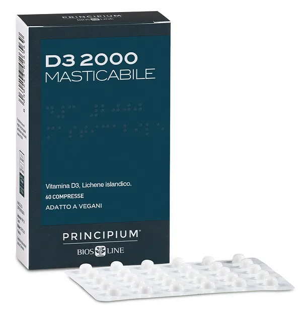 PRINCIPIUM D3 2000 MASTICABILE 60 COMPRESSE
