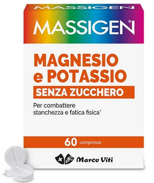 MASSIGEN MAGNESIO POTASSIO SENZA ZUCCHERI 60 COMPRESSE