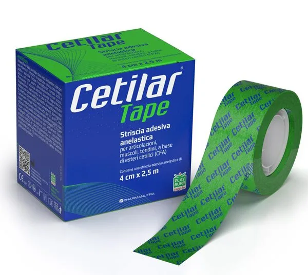 STRISCIA ADESIVA ANELASTICA CETILAR TAPE CM 4 X 2,5 M