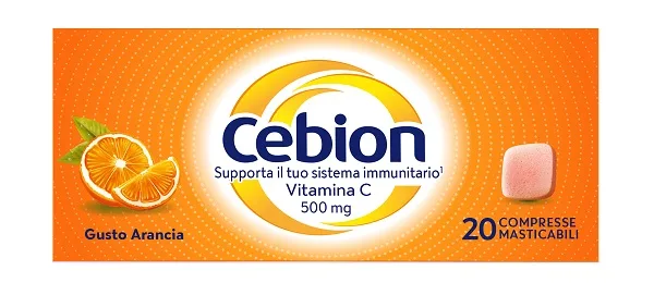 CEBION MASTICABILE ARANCIA VITAMINA C 500 MG 20 COMPRESSE