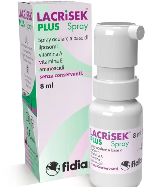 LACRISEK PLUS SPRAY SENZA CONSERVANTI SOLUZIONE OFTALMICA 8 ML