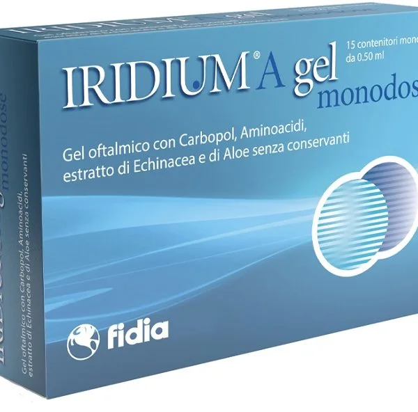 IRIDIUM A GEL OFTALMICO MONODOSE 15 CONTENITORI DA 0,50 ML