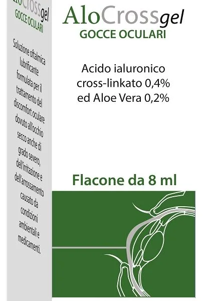 ALOCROSS GOCCE OCULARI ACIDO IALURONICO CROSS-LINKATO 0,2% E ALOE VERA 8 ML