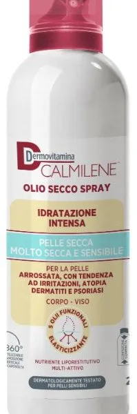 DERMOVITAMINA CALMILENE OLIO SECCO SPRAY IDRATAZIONE INTENSA PER PELLE SECCA, MOLTO SECCA E SENSIBILE 200 ML
