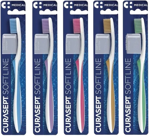 CURASEPT SPAZZOLINO SOFT MEDICAL COLORE AZZURRO