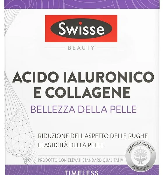 SWISSE ACIDO IALURONICO COLLAGENE BELLEZZA DELLA PELLE 30 COMPRESSE