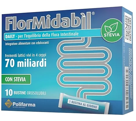 FLORMIDABIL DAILY 10 BUSTINE CON STEVIA