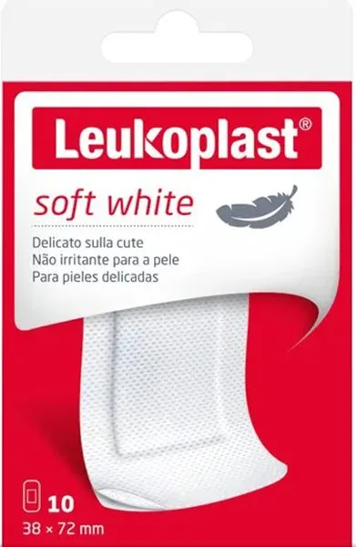 LEUKOPLAST SOFT WHITE 72 X 38 CM 10 PEZZI