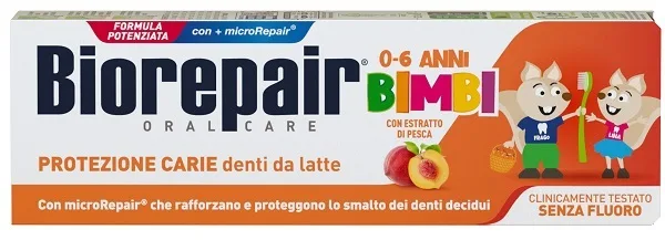 BIOREPAIR ORAL CARE KIDS 0-6 ANNI DENTI DA LATTE DENTIFRICIO CON ESTRATTO DI PESCA 50 ML