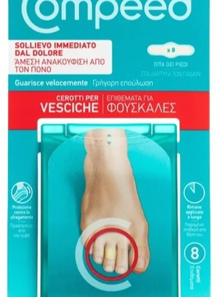 COMPEED CEROTTI PER VESCICHE DITA PIEDI 8 PEZZI CARTON