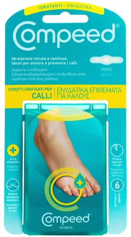 COMPEED CEROTTI PER CALLI IDRATANTI 6 PEZZI