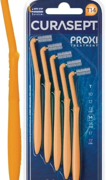 CURASEPT PROXI ANGLE T14 ARANCIO/ORANGE 5 PEZZI