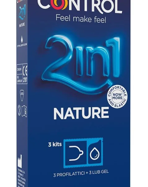 CONTROL 2IN1 NATURE 2,0 + NATURE LUBE 3+ 3 PEZZI