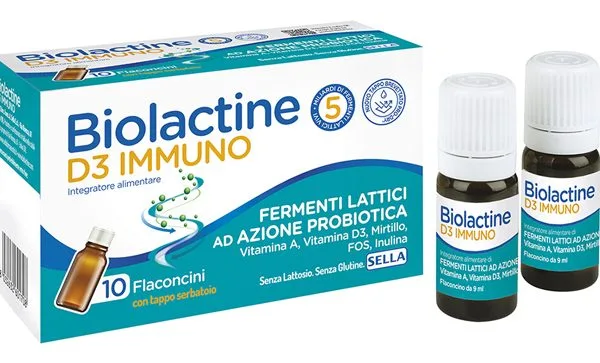 BIOLACTINE D3 IMMUNO 10 FLACONCINI