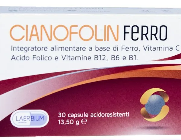 CIANOFOLIN FERRO 30 CAPSULE ACIDORESISTENTI