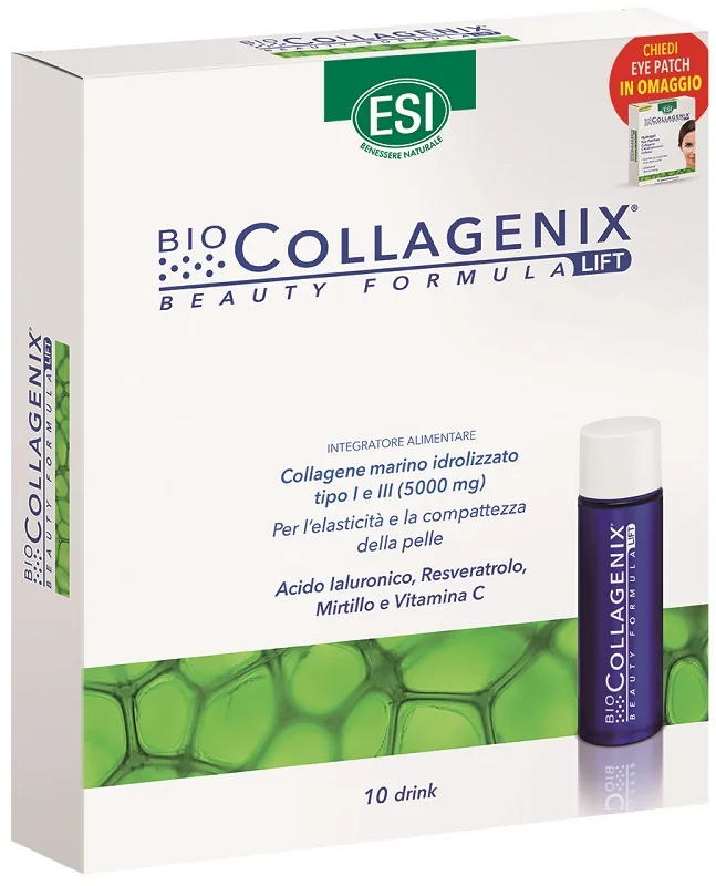 ESI BIOCOLLAGENIX DRINK 10 X 30 ML PROMO + EYE PATCH OMAGGIO