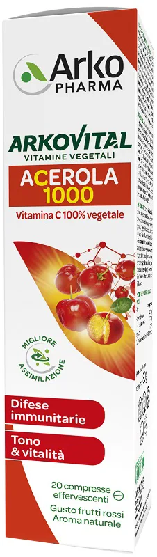 ARKOVITAL ACEROLA 1000 EFFERVESCENTE 20 COMPRESSE